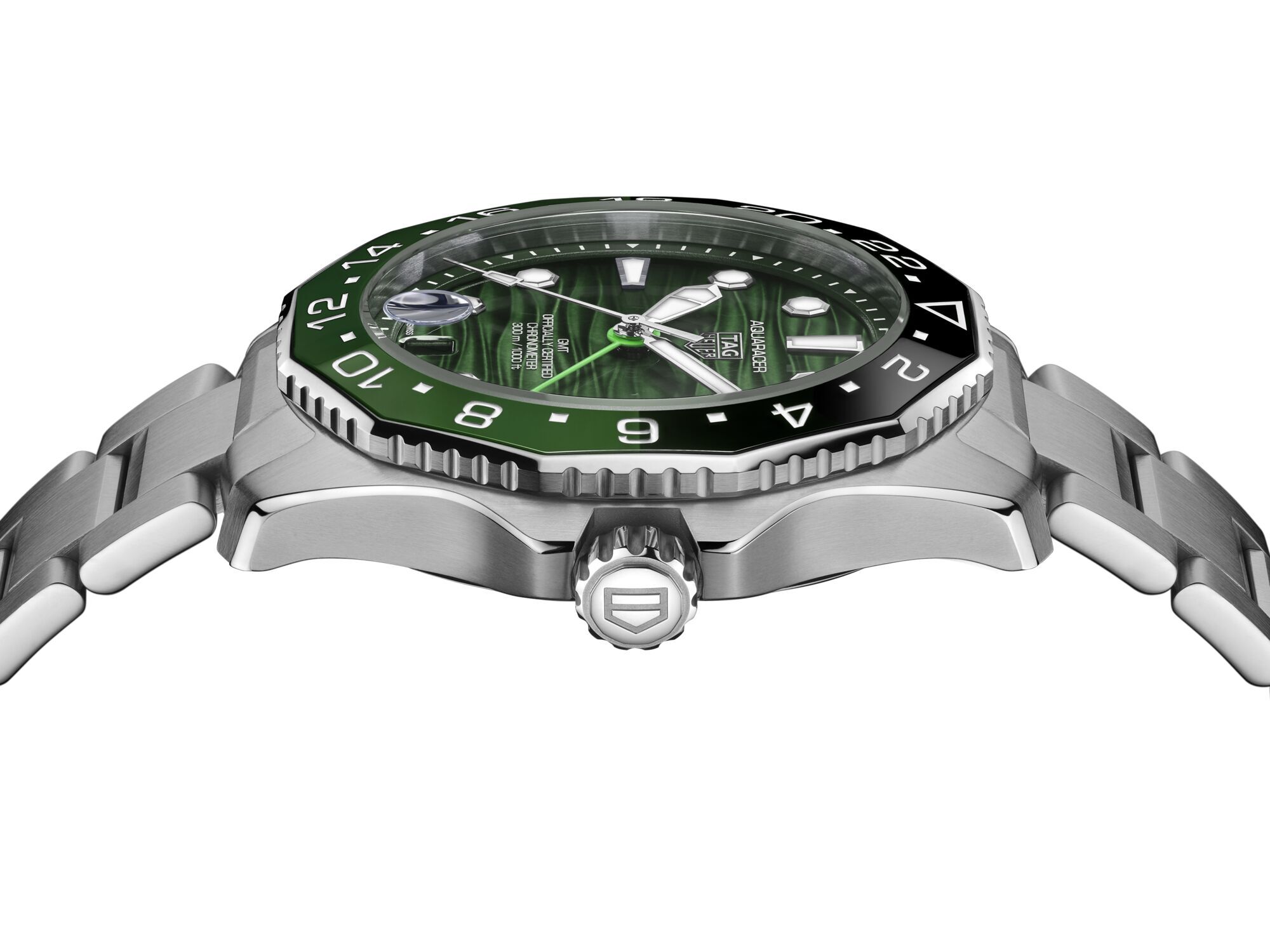 TAG Heuer Aquaracer Professional 300 GMT Green Dial, 42mm